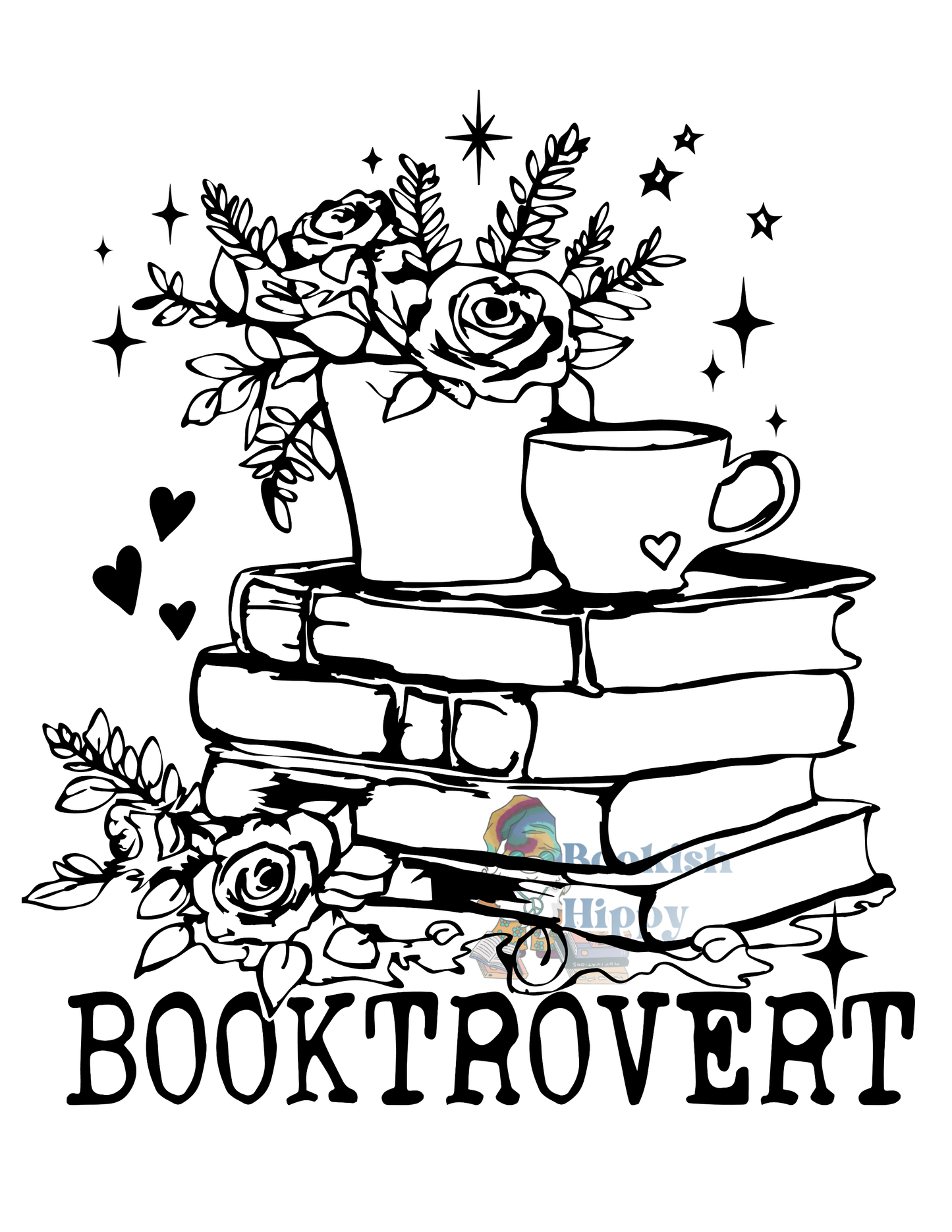 Booktrovert 8.5x11 Art Print