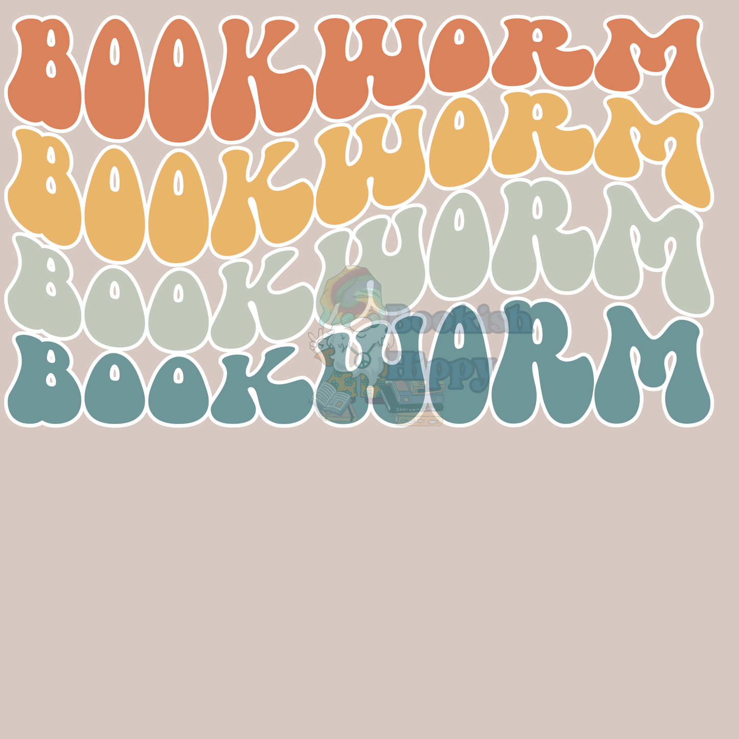 Bookworm Retro Design Shirt