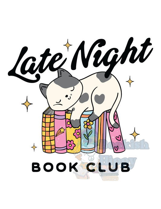 Late Night Book Club Canvas Print