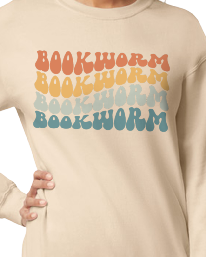 Bookworm Retro Design Shirt